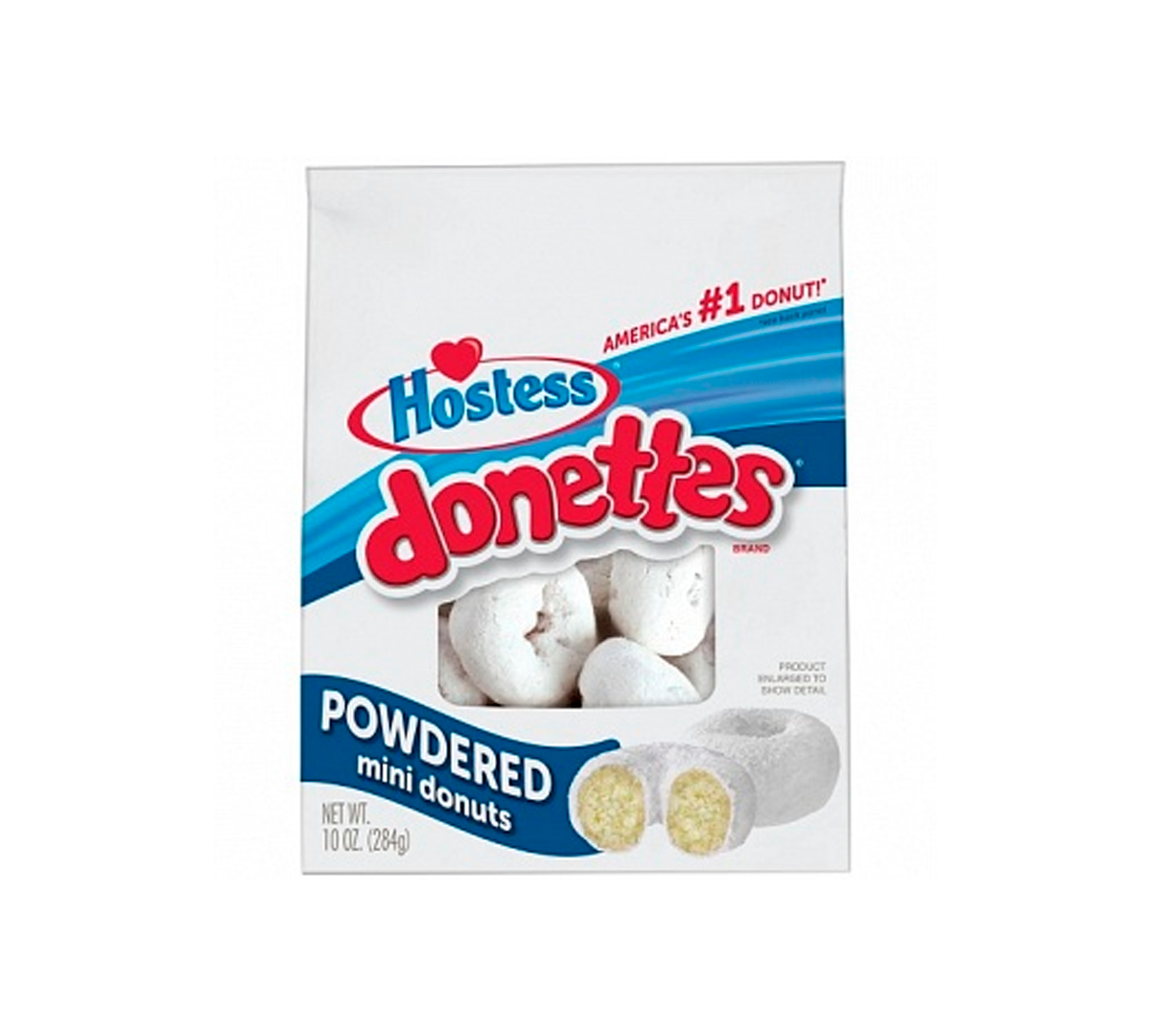Hostess Donettes Mini Donuts Powdered, mini donut
