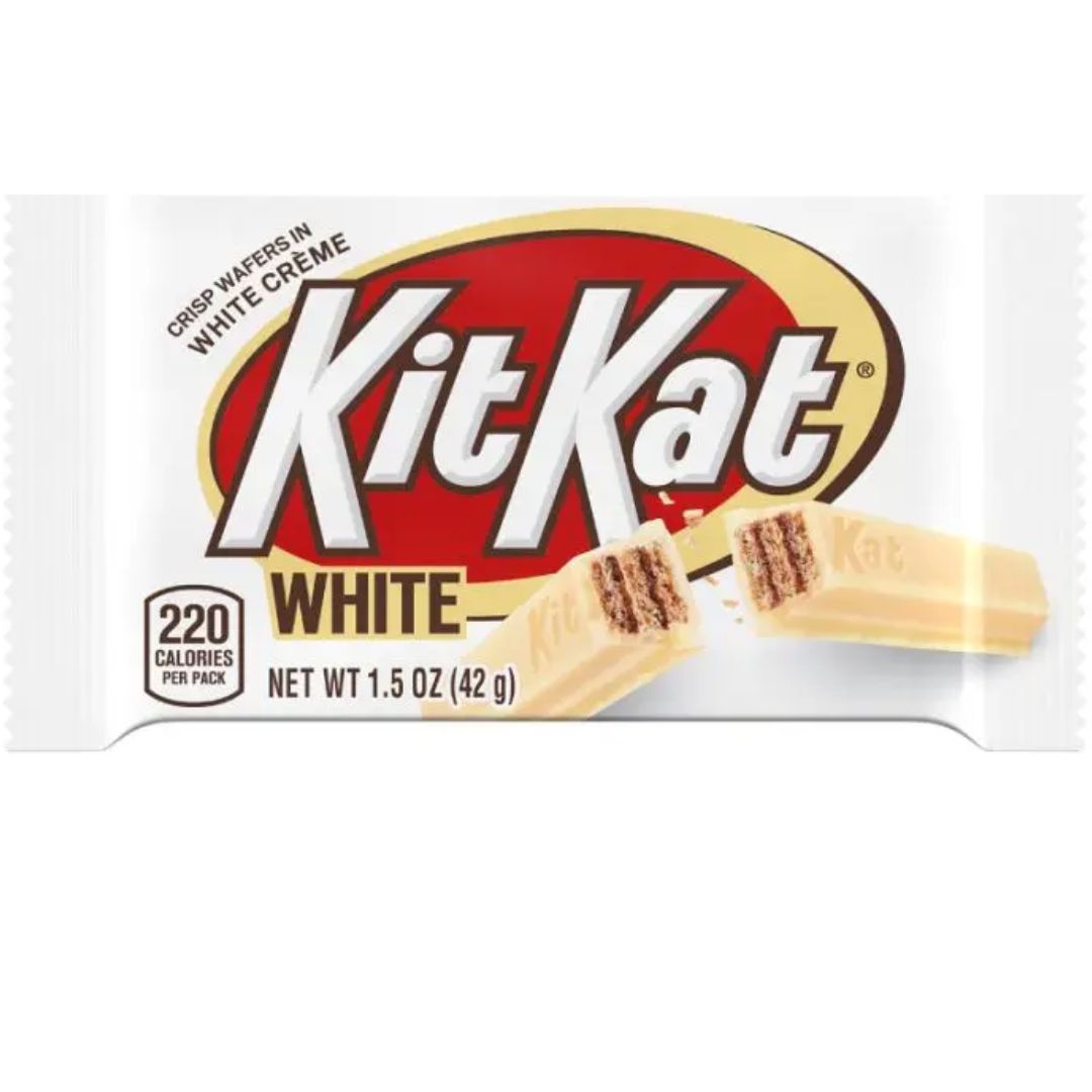 Kit Kat White, waffer covered in white chocolate