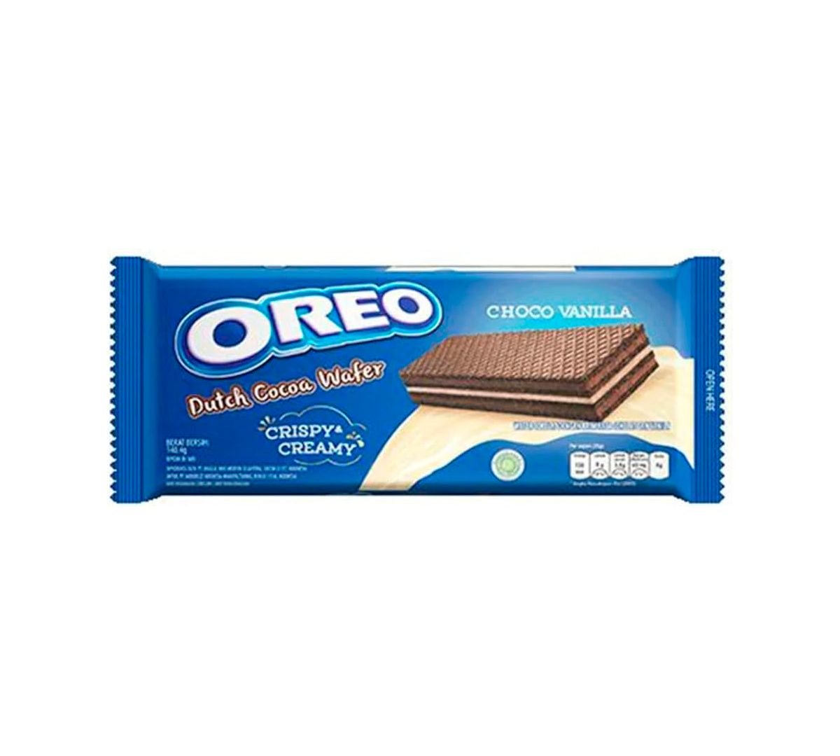 Oreo Dutch Cocoa Wafer Choco Vanilla 140g, wafer gusto Oreo vaniglia