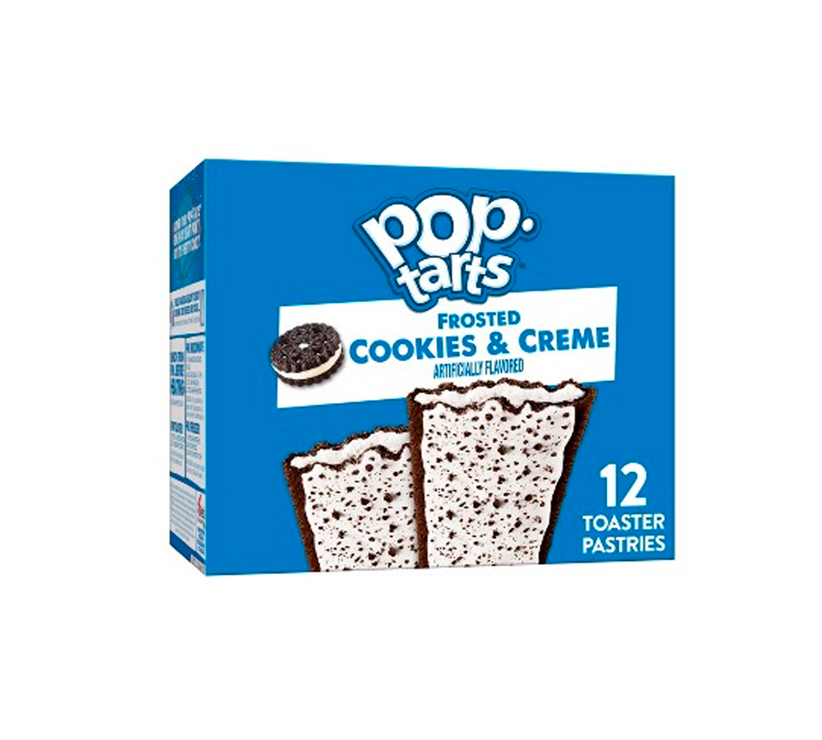 Pop-Tarts Frosted Cookies & Creme Pack 12, galletas sabor chocolate y vainilla Grande
