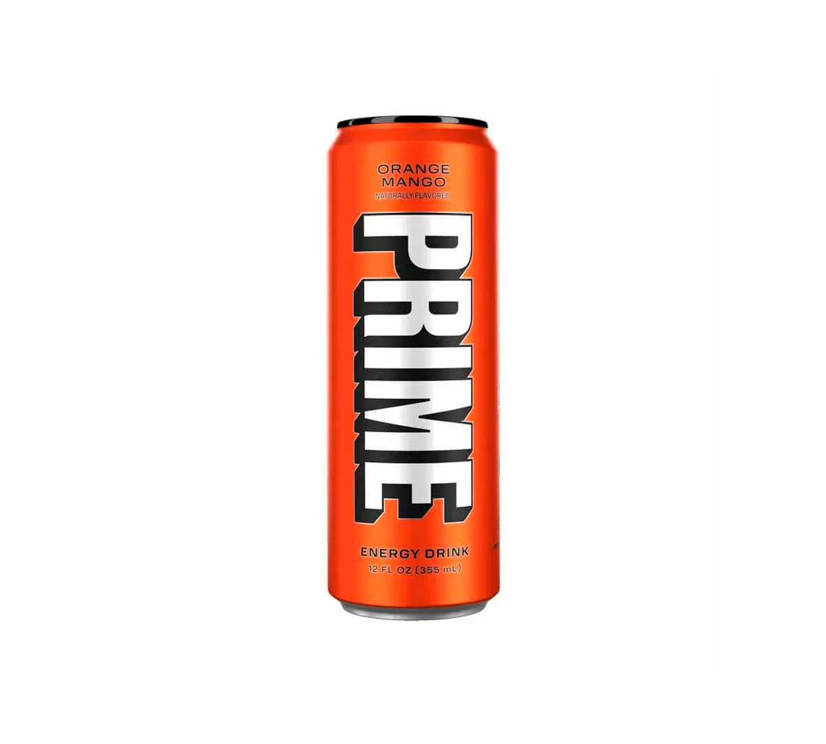 Prime Energy Drink Orange Mango, con sabor a naranja y mango