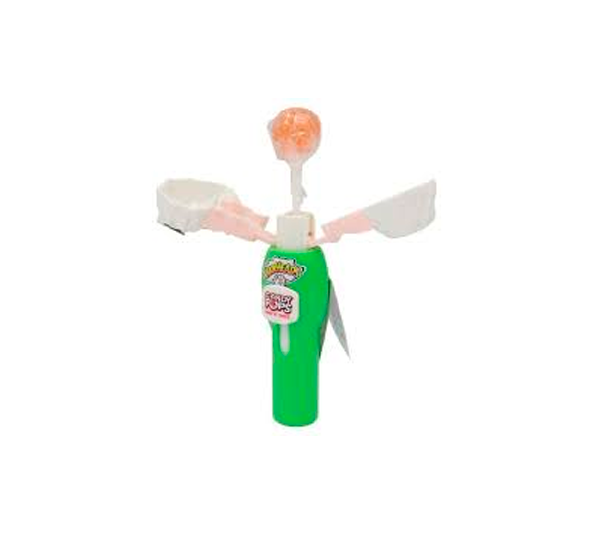 Warheads Candy Pop Push N Twist Lollipop aperto