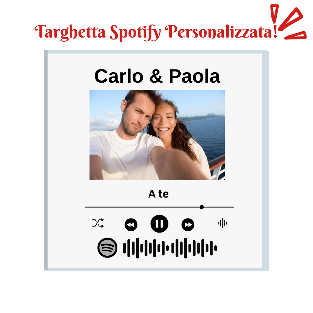 Box San Valentino, con targhetta Spotify personalizzata e cioccolatini - idee regalo