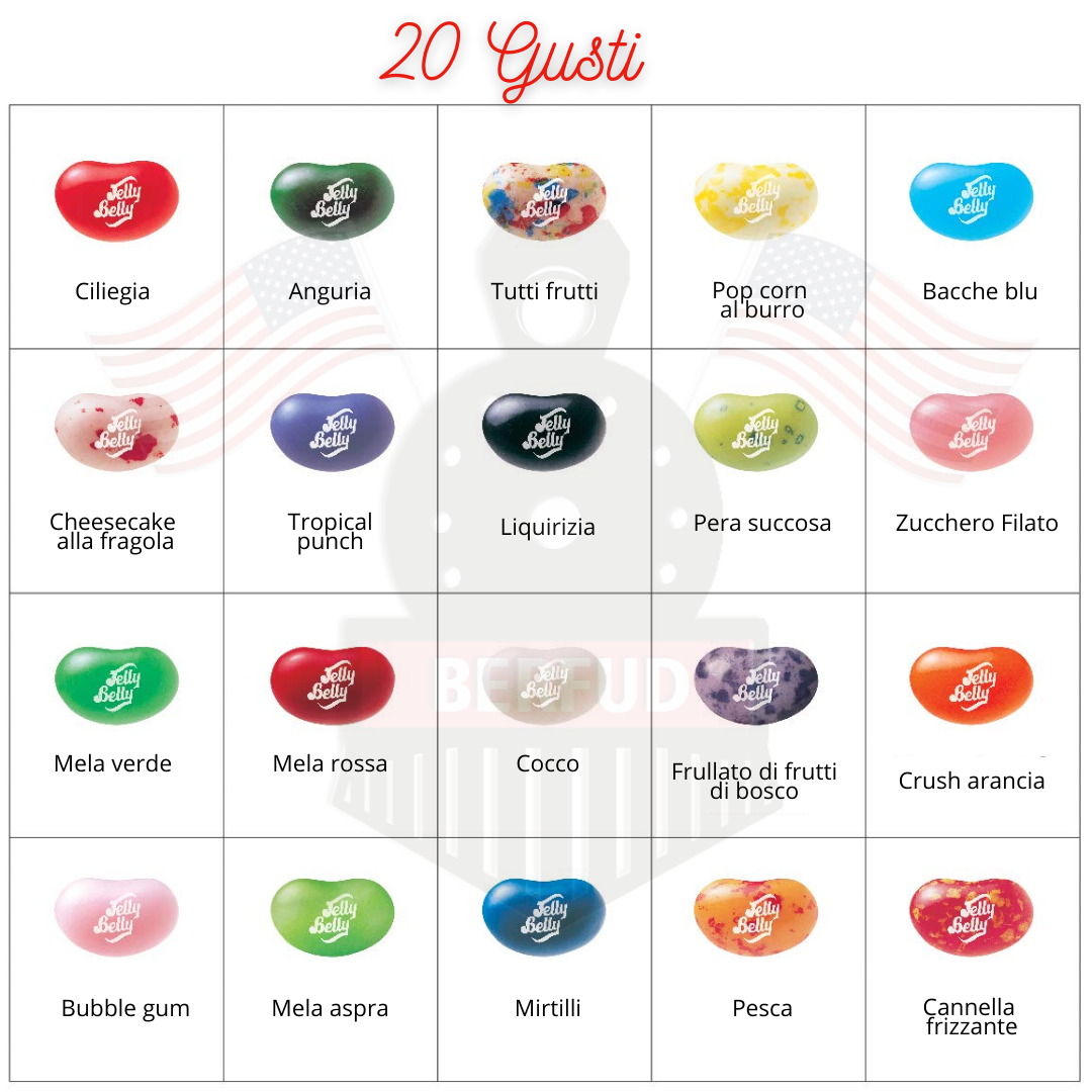 Jelly Belly 20 Flavours 70g- caramelle vari gusti