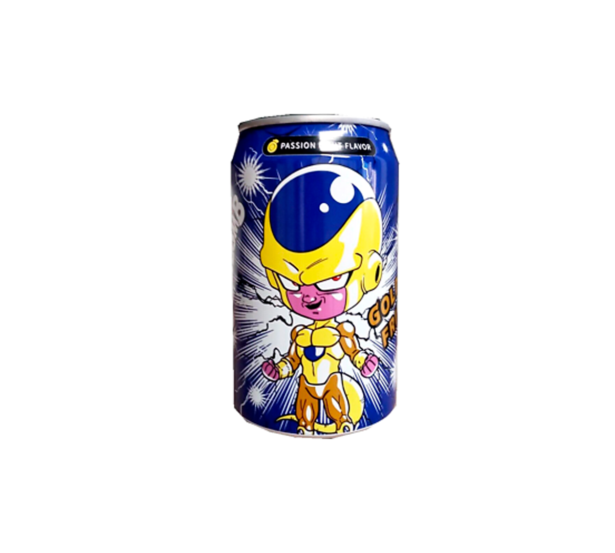 Ocean Bomb & Dragon Ball Super Golden Frieza Passion Fruit, Passion Fruit flavored carbonated drink