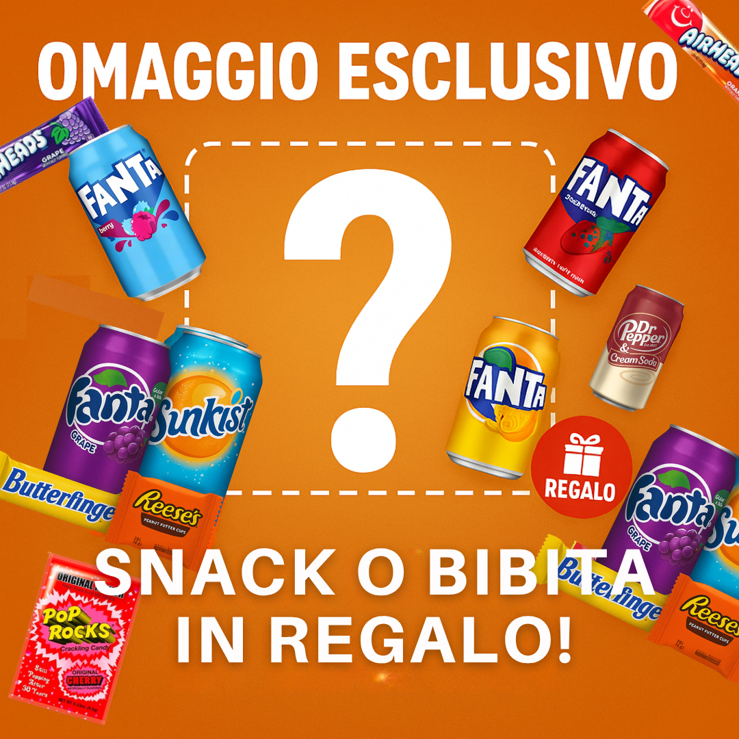 Prodotto Regalo - Snack o Bibita Americana a Sorpresa