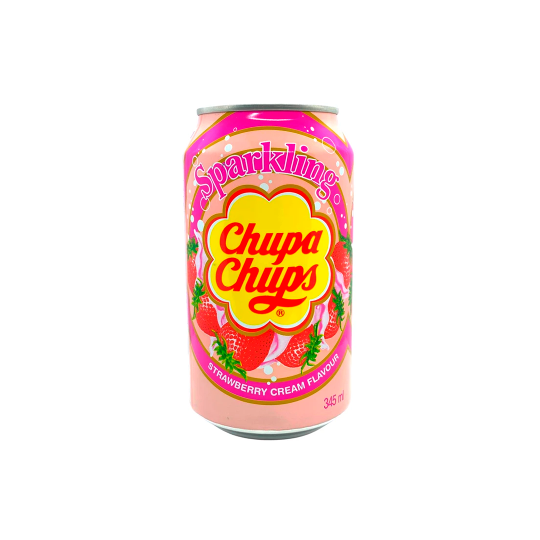 Chupa Chups Soda Crema Espumosa Fresa