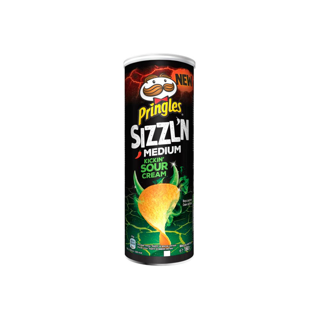Crema agria Pringles Sizzl'n Kickin'