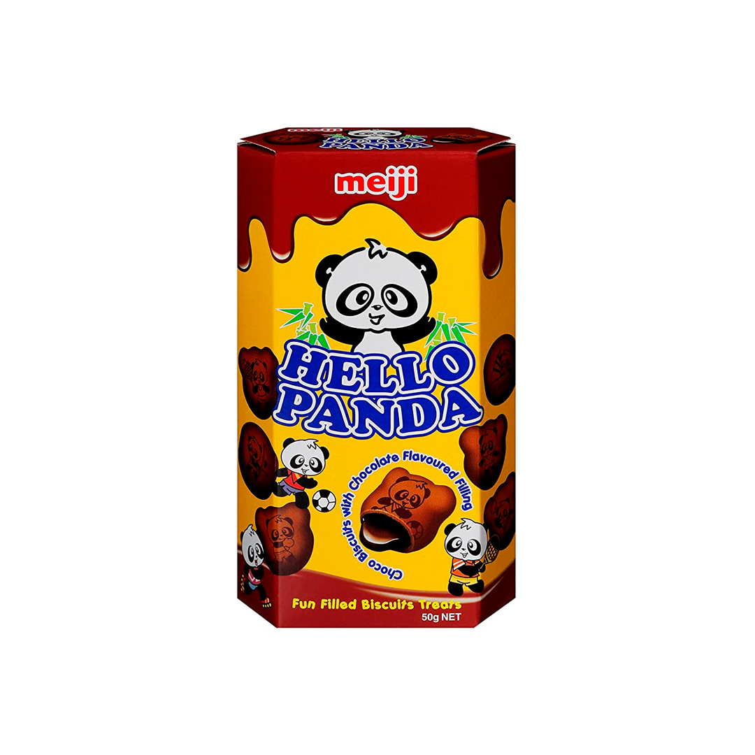 Hello Panda Double Chocolate, galletas con forma de panda rellenas de crema de chocolate