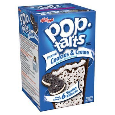 Pop Tarts Frosted Cookies & Creme, galletas con sabor a chocolate y crema de vainilla