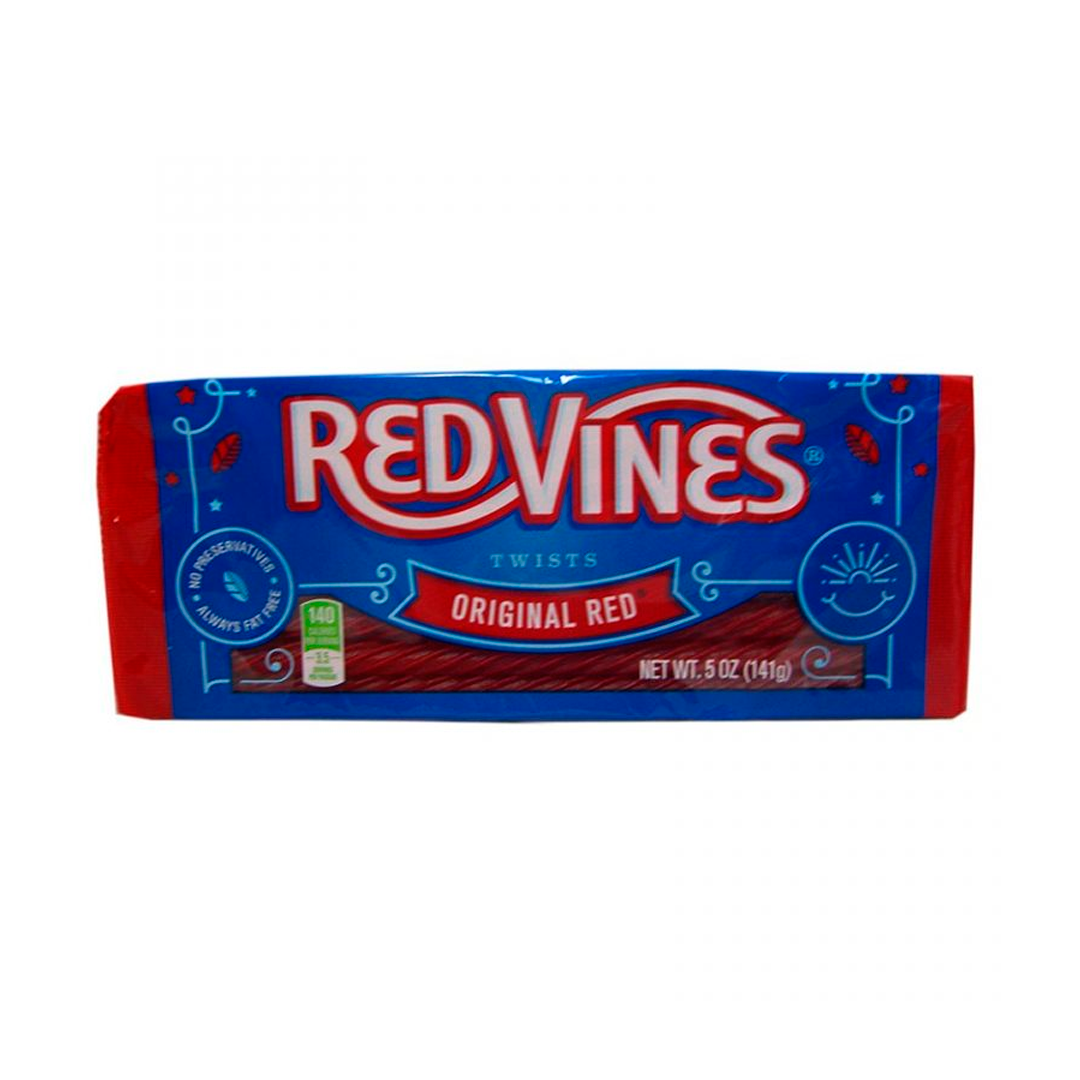 RED VINES ORIGINAL RED TWISTS - Fruit flavored chewy twists 141g