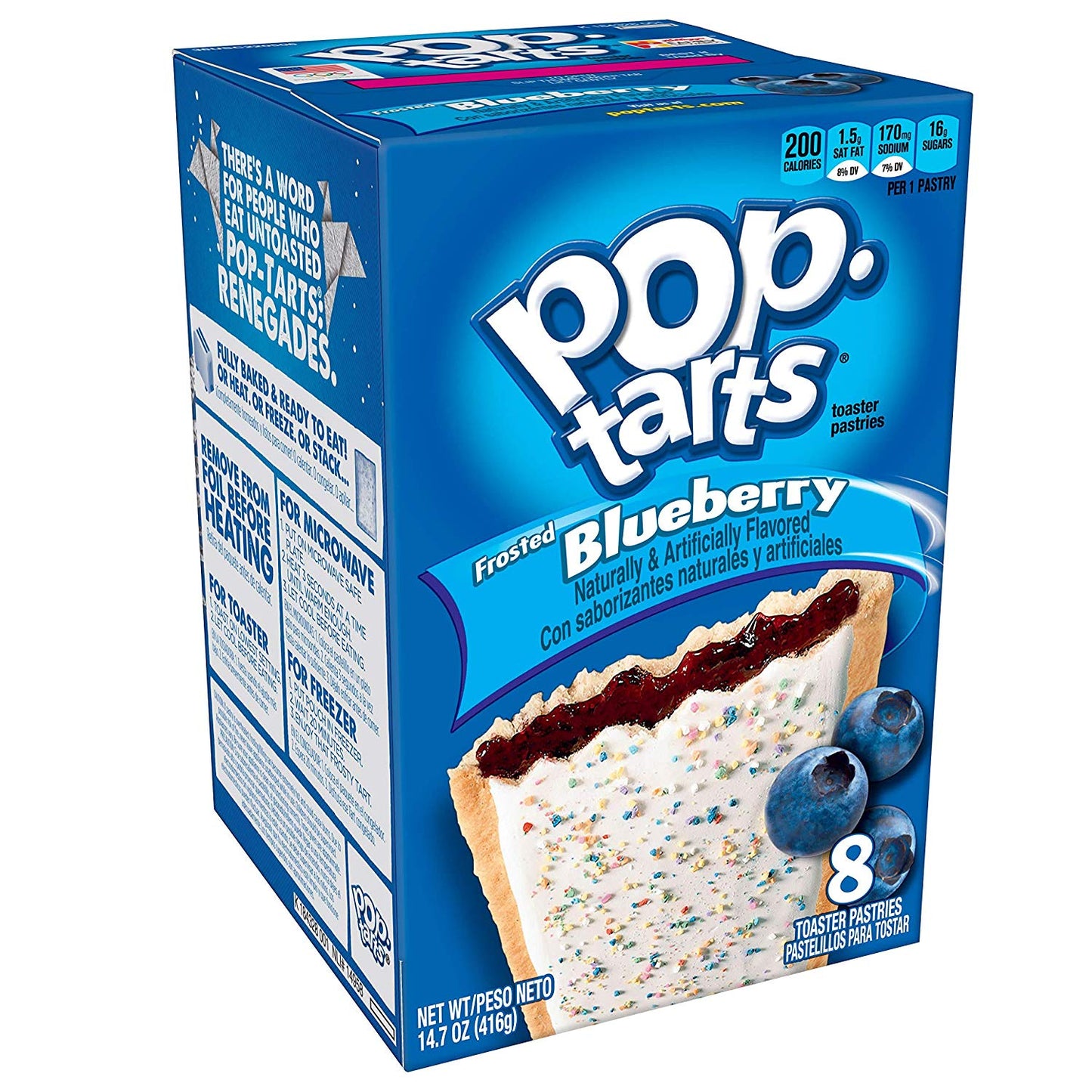 Kellogs Pop Tarts Helado De Arándanos - Merienda de arándanos