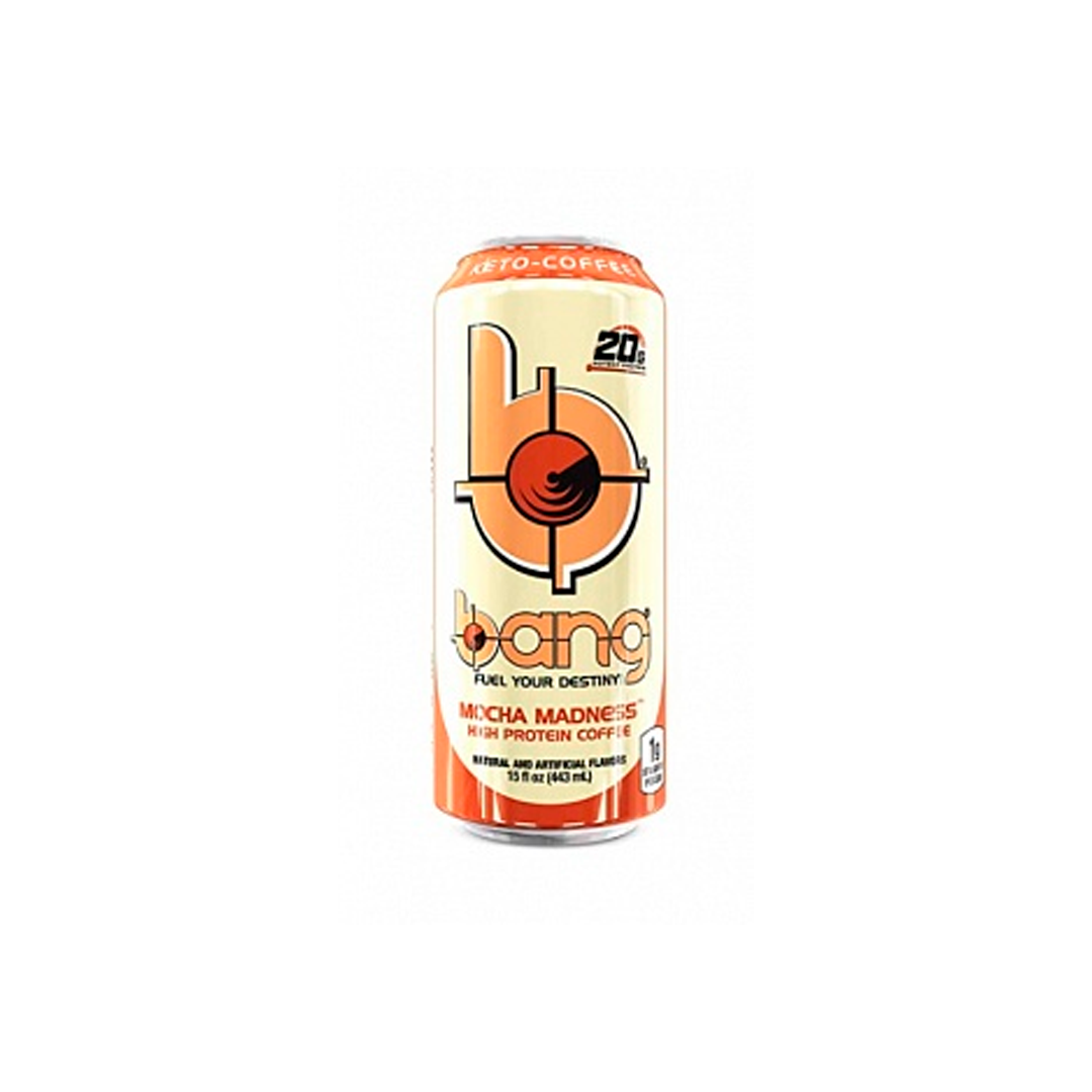 Bang Energy Keto Coffee Mocha Madness, Bevanda Energetica Al Gusto Caffe (473Ml)