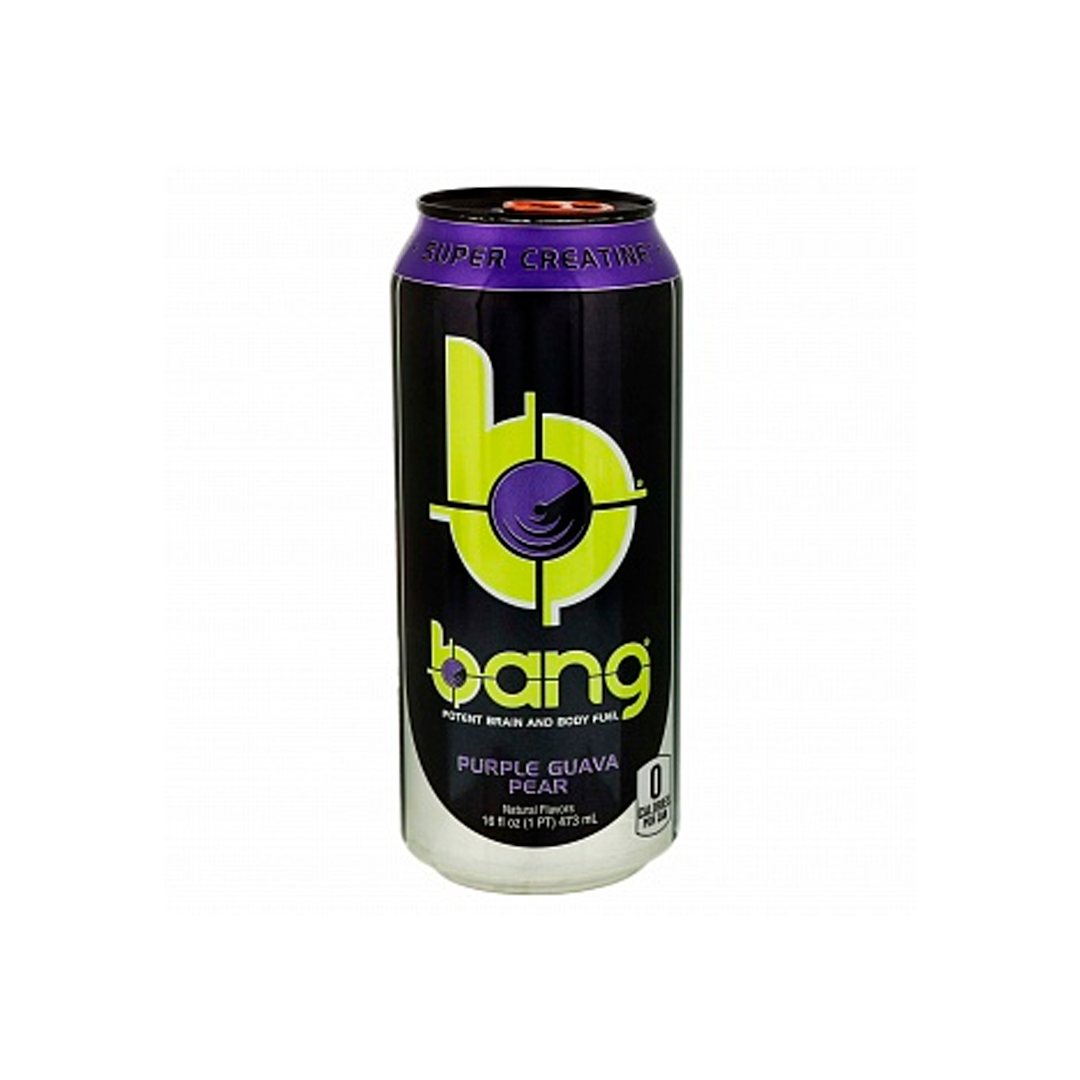 Bang Energy Purple Guava Pear, bebida energética con sabor a pera de guayaba morada (473 ml)