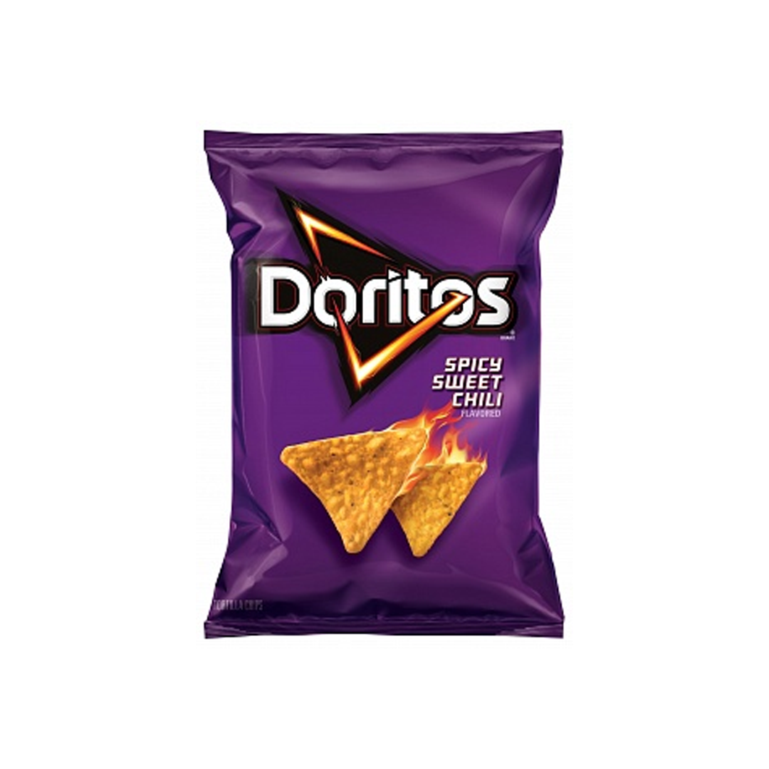 DORITOS SPICY SWEET CHILI - Tortilla Chips flavored with sweet chilli 92G