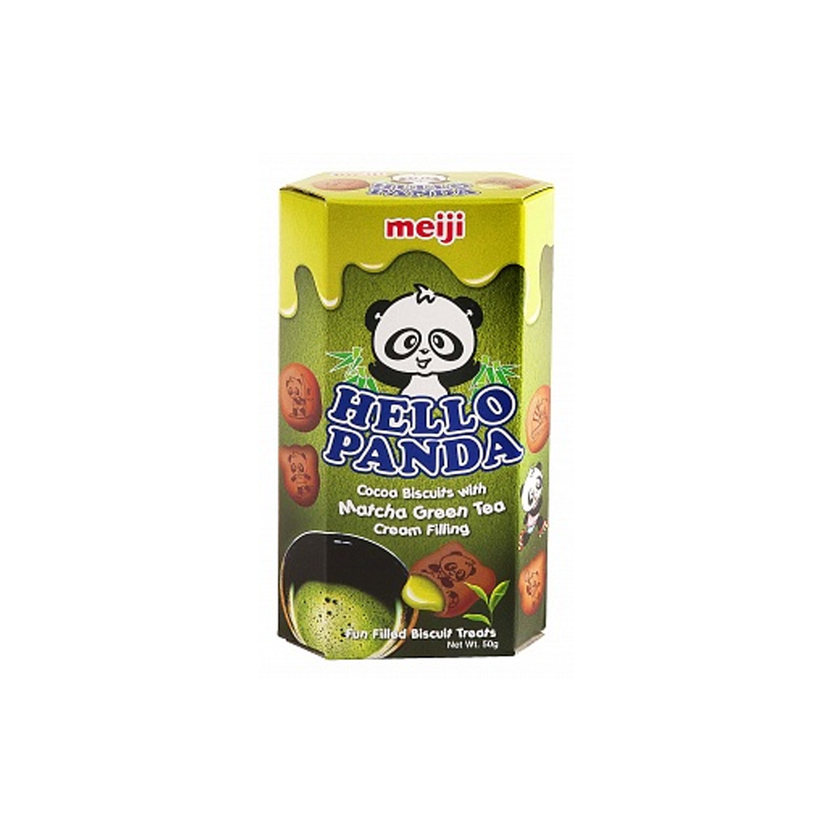 Hello Panda Matcha - biscotti con crema al tè matcha 50g