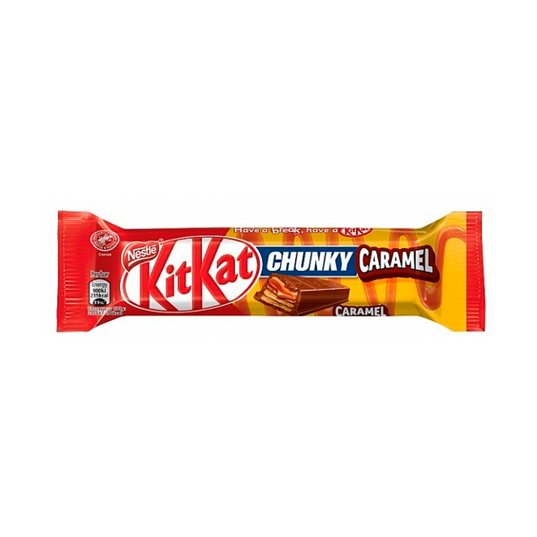 Kit Kat Chunky Caramel, Caramel Filled Wafer Covered in Chocolate