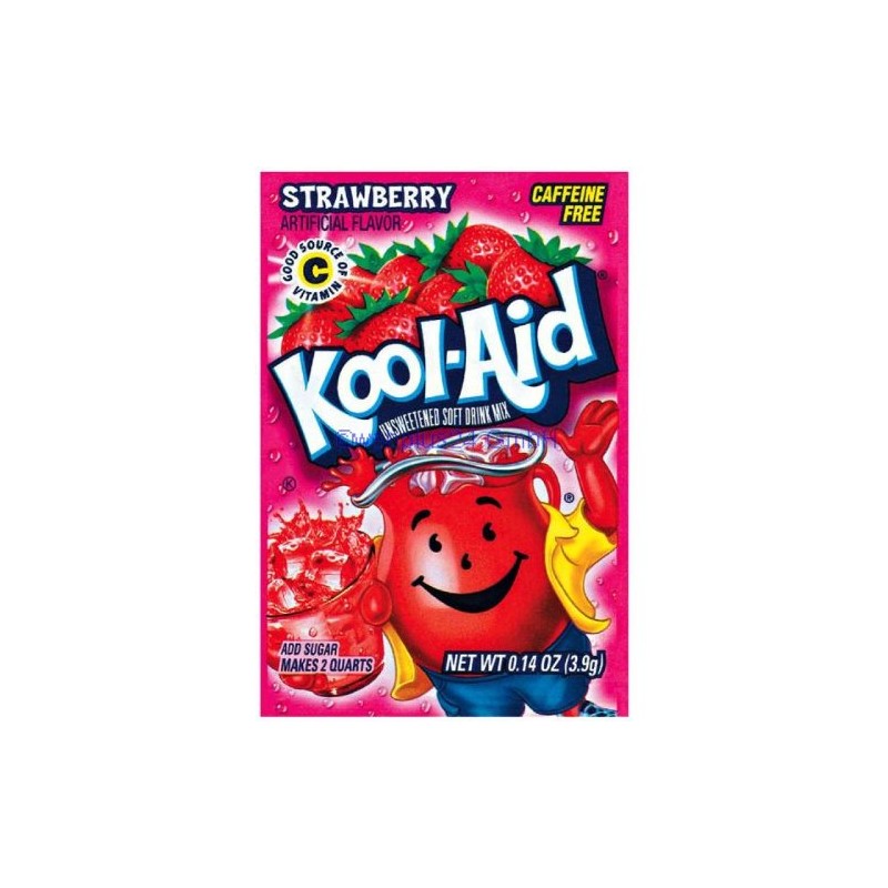 Kool-Aid Drink Mix Strawberry - Preparato in polvere per bevanda al gusto di fragola