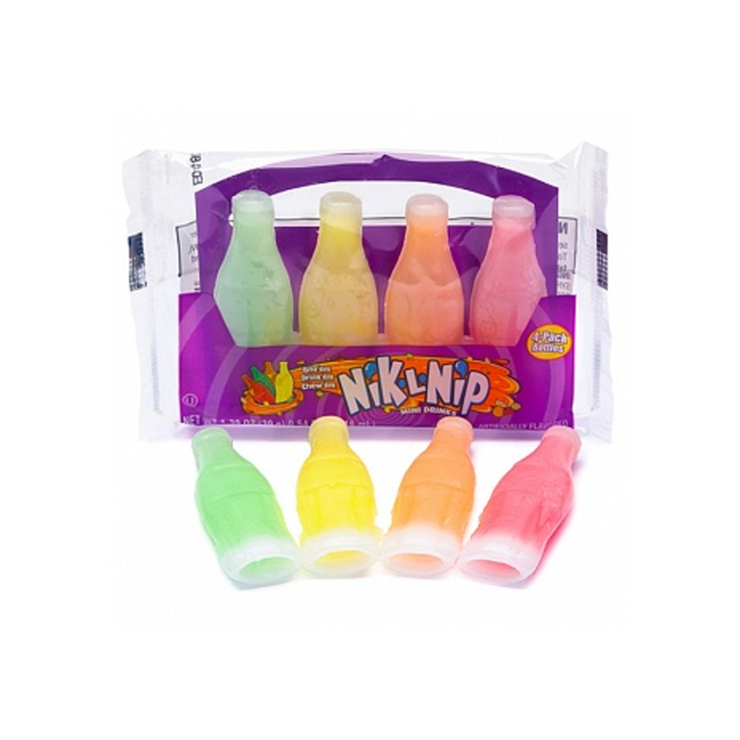 NIK-L-NIP ORIGINAL 4 PACK - Bevande al gusto di frutta assortite (peso netto: 39 g)