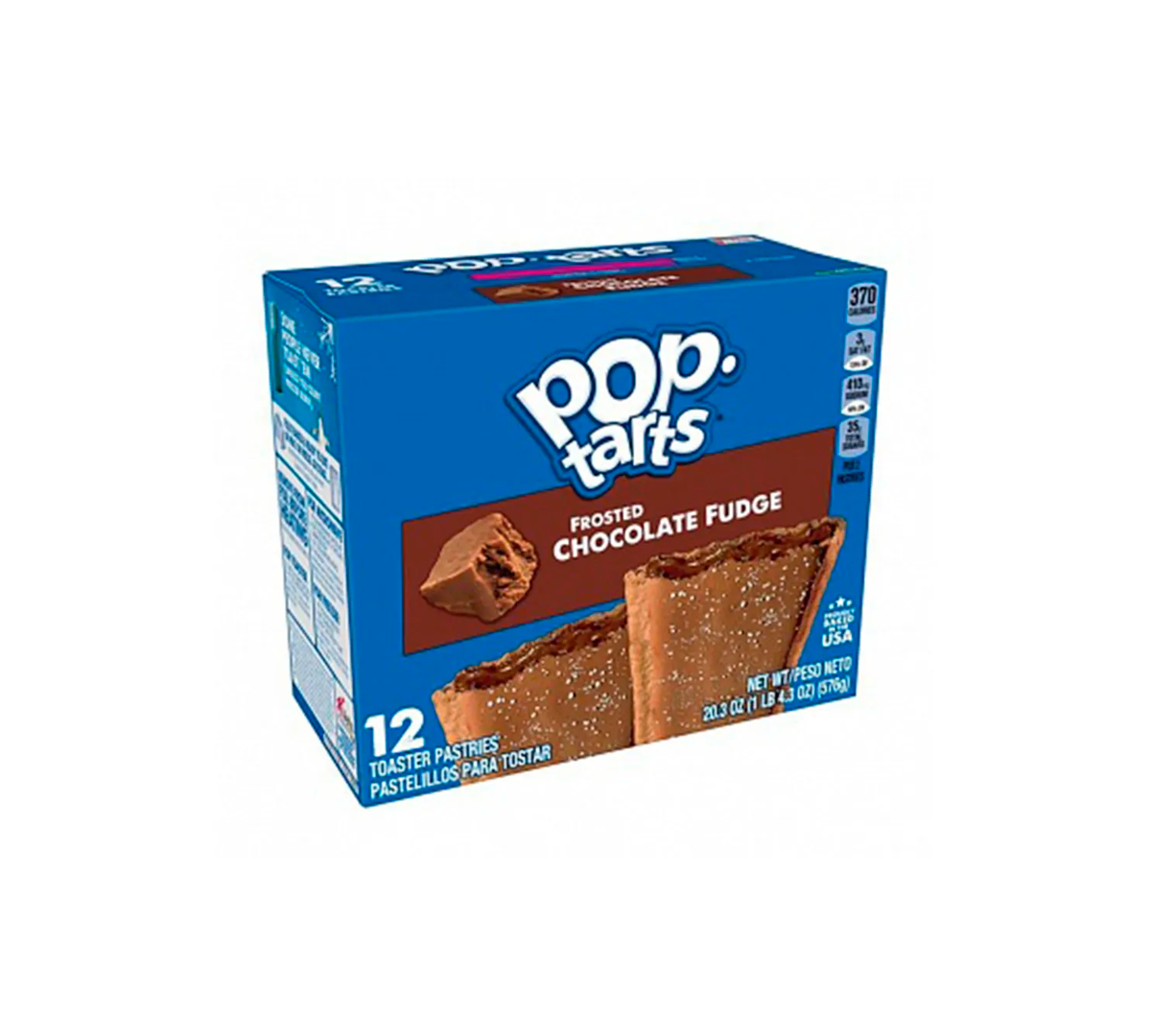 Kellogg'S Pop Tarts Frosted Chocolate Fudge - Con glaseado de chocolate cremoso