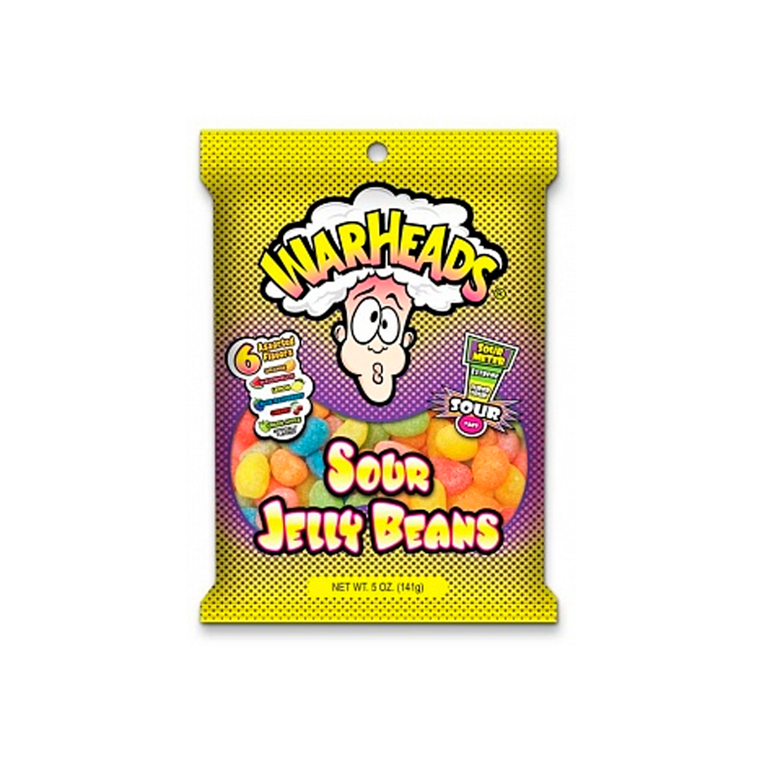 Warheads Sour Jelly Beans da 142 g