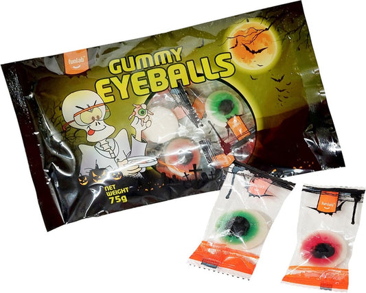 Funlab Gummy Eyeballs – caramelle gommose a forma di occhi 75 g