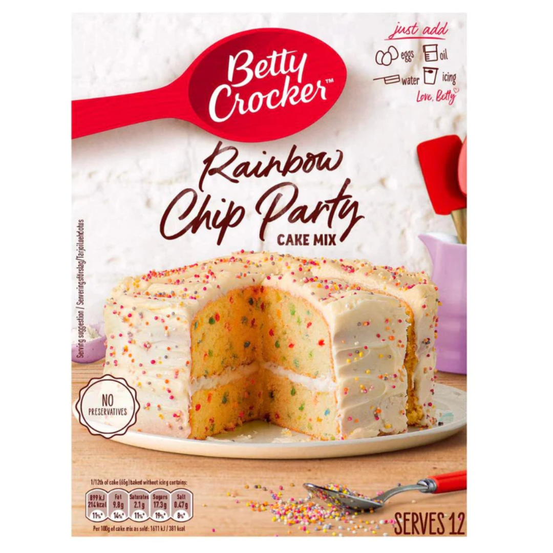Betty Crocker Party Rainbow Chip Cake Mix 425g