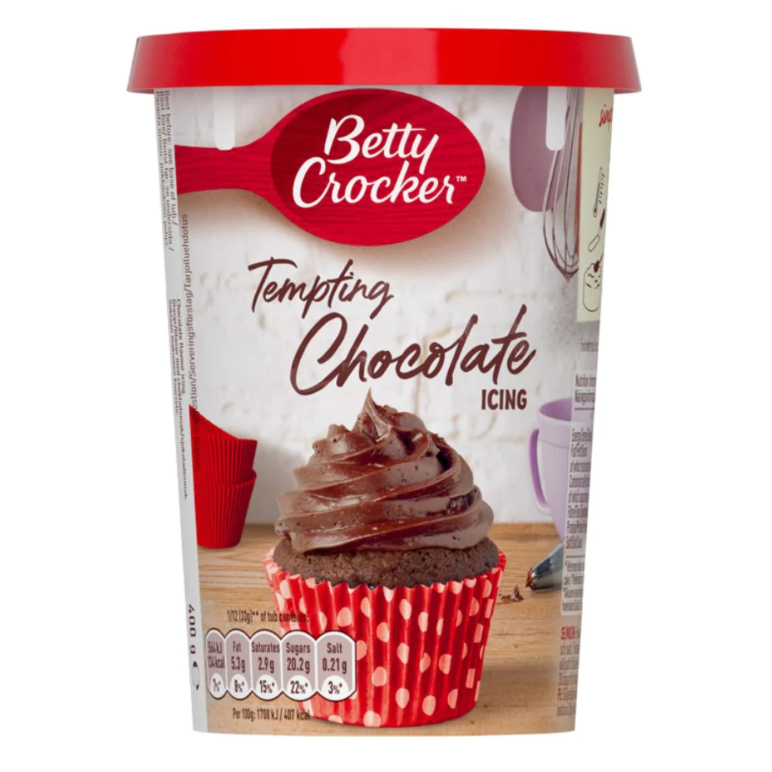 Betty Crocker Tempting Chocolate Icing - Frosting, Glassa Per Torte Al Cioccolato 400 g
