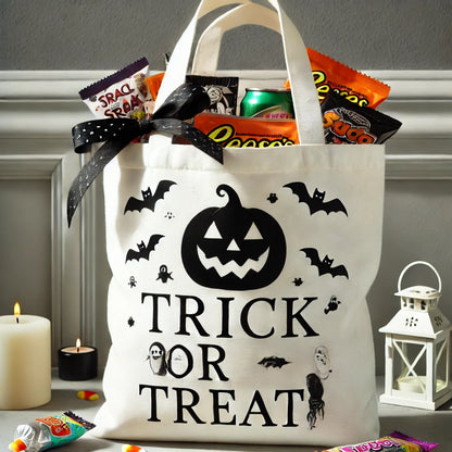 Totebag Halloween Dolcetto o Scherzetto con Dolci