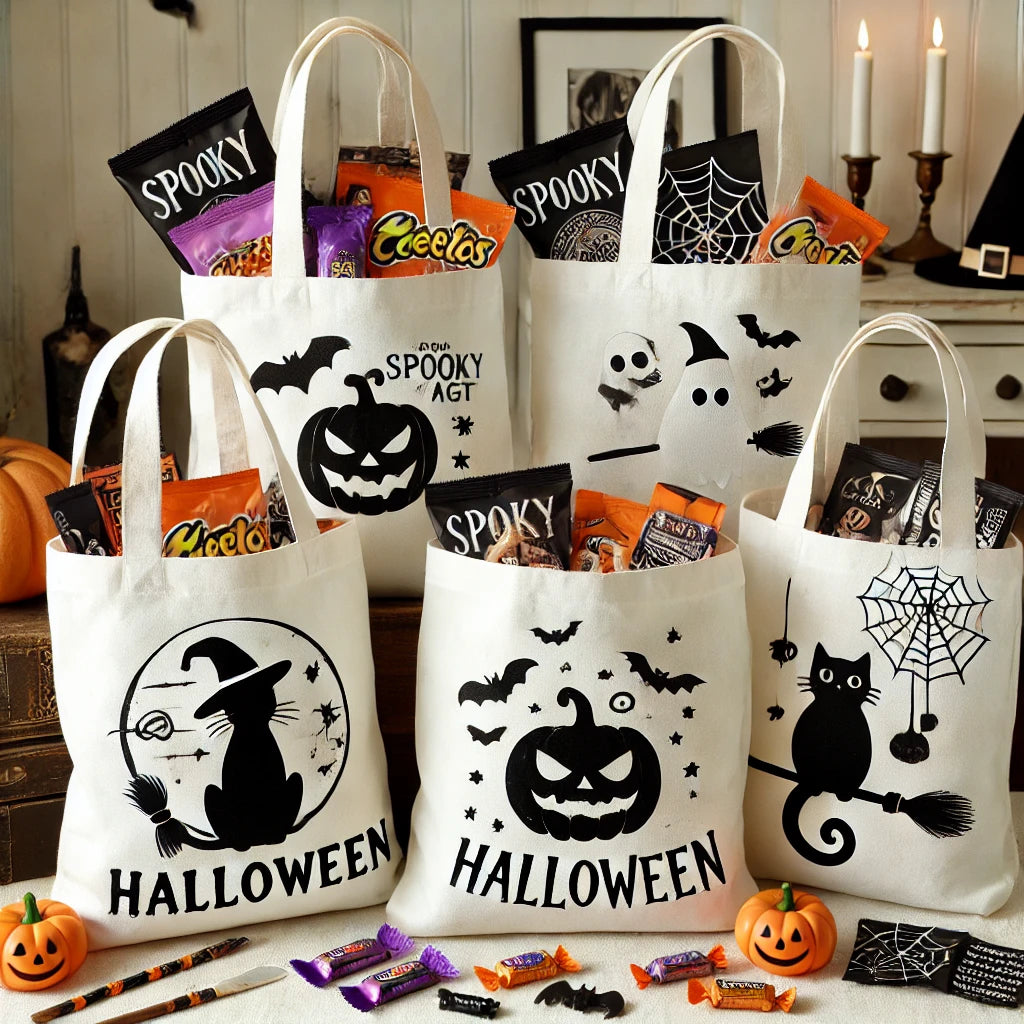 Totebag Halloween Dolcetto o Scherzetto con Dolci