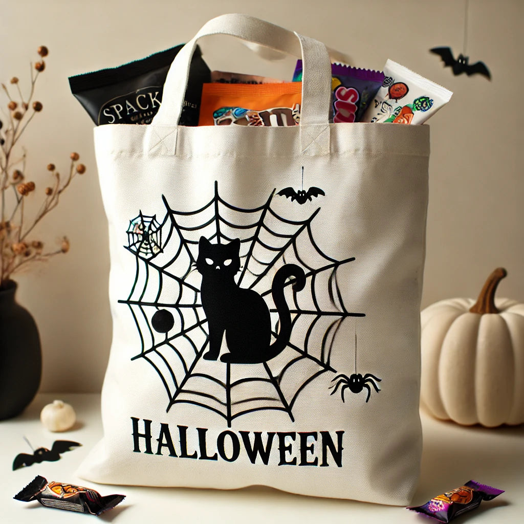 Totebag Halloween Dolcetto o Scherzetto con Dolci