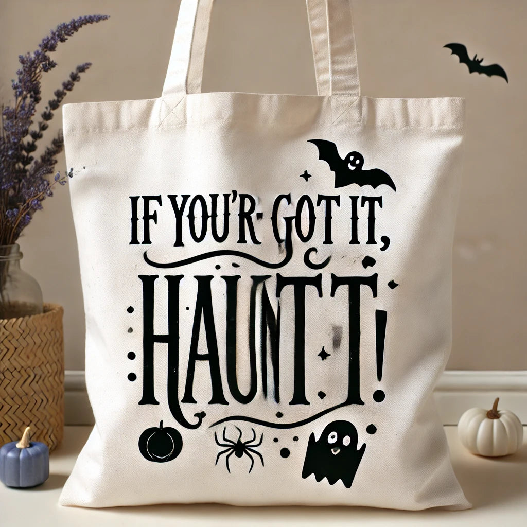 Totebag Halloween Personalizzata con Dolci - Citazioni Divertenti | Edizione Limitata