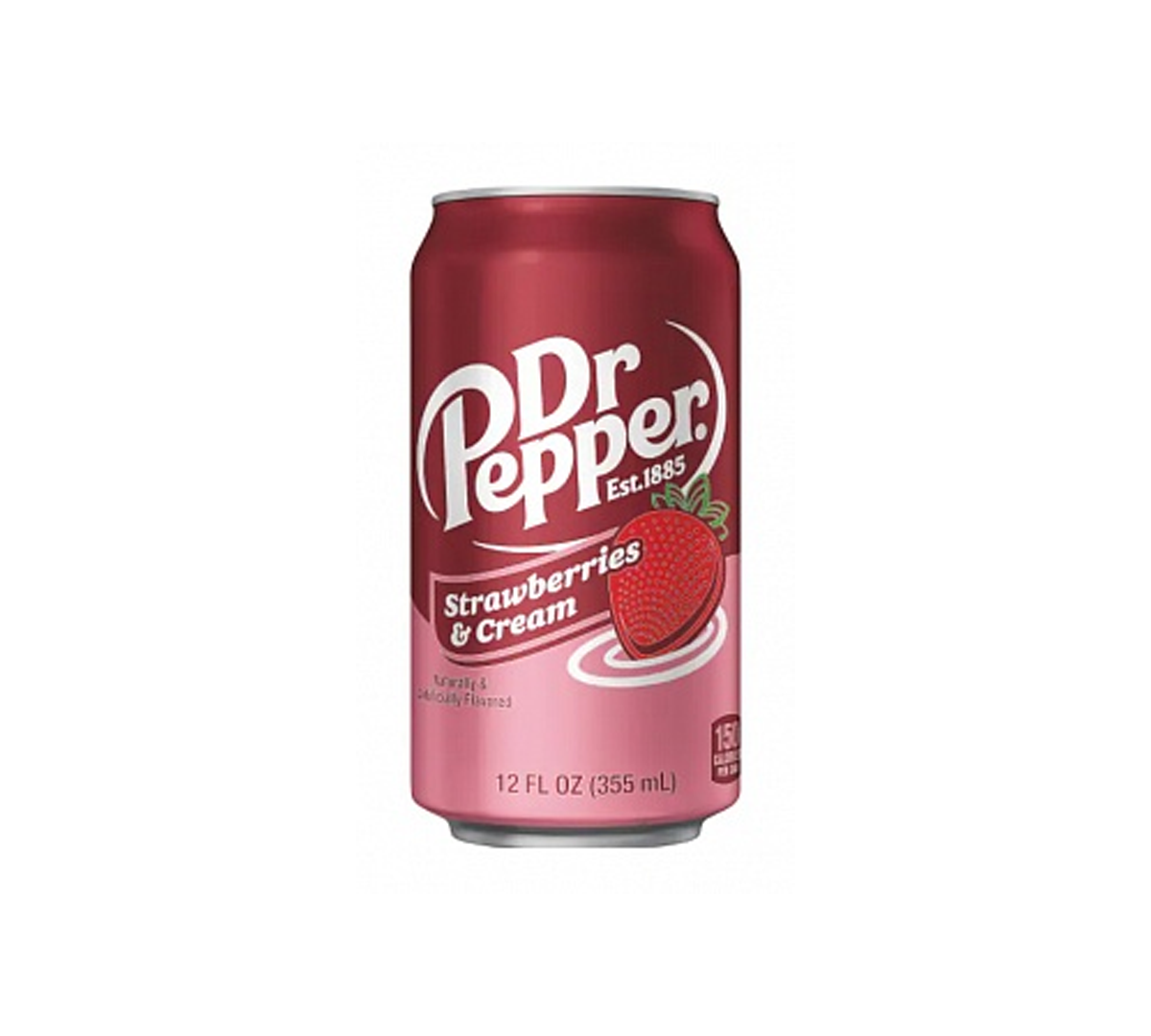 Dr Pepper Strawberries & Cream Soda,  Bevanda al gusto panna e fragola 355 ml