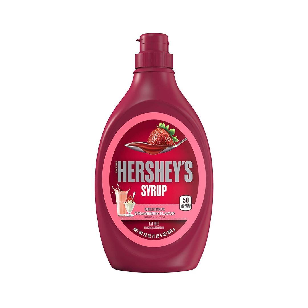 Hershey' Syrup Strawberry 680 ml, Sciroppo gusto fragola - BERFUD American  Food