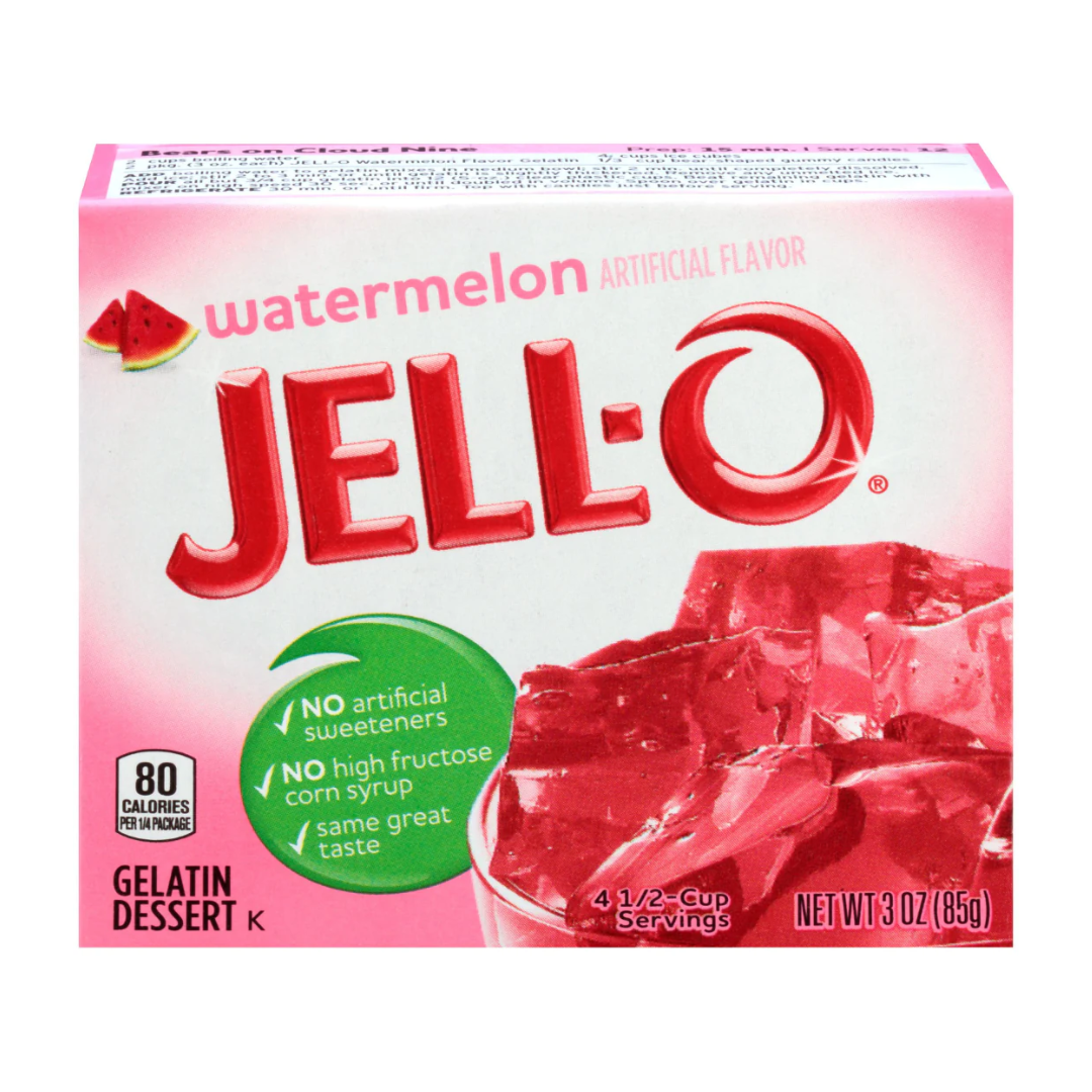 Jell-O Watermelon -  Gelatina all'anguria