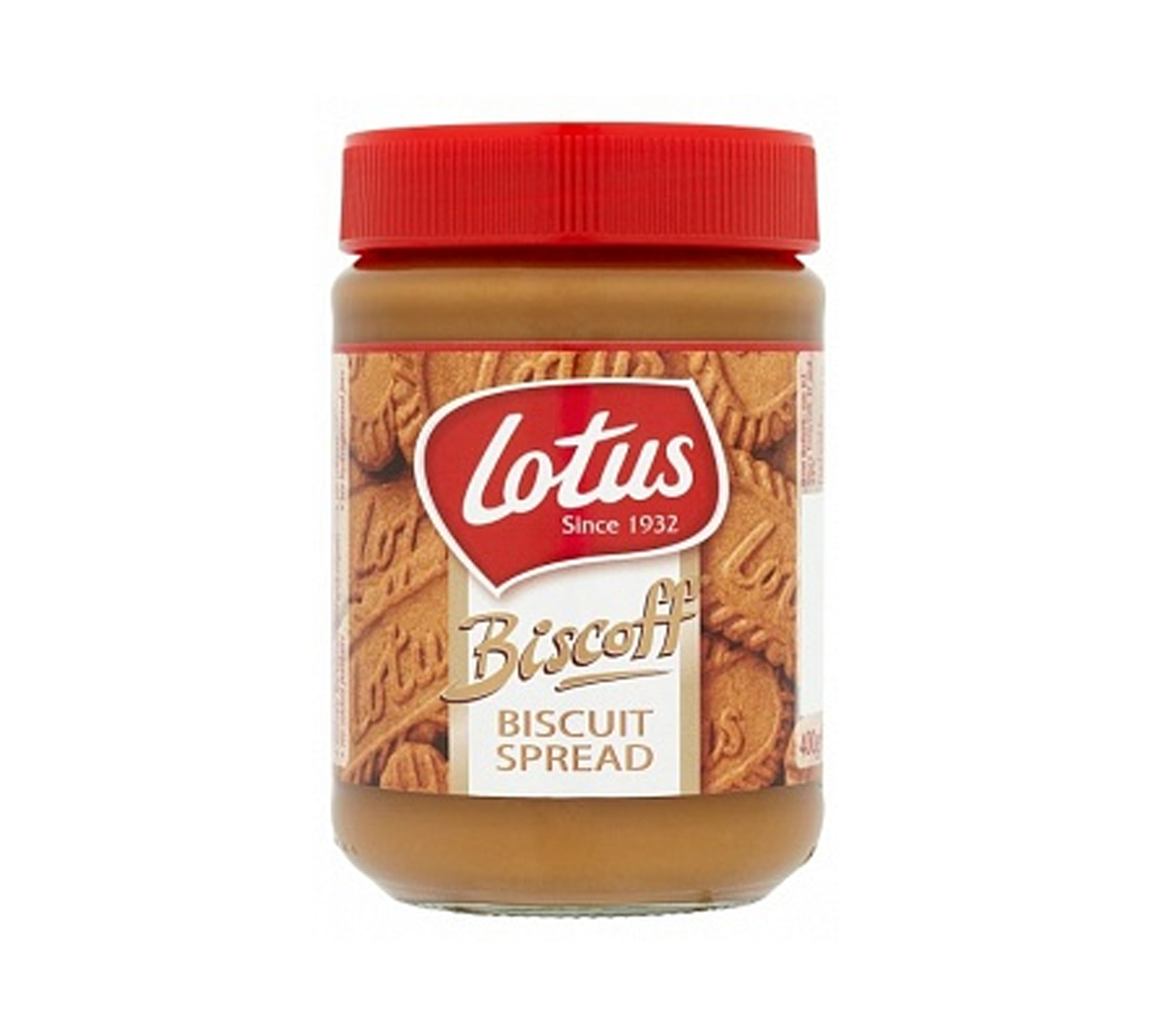 Lotus Biscoff Biscuit Spread 400g, crema spalmabile ai biscotti caramellati.