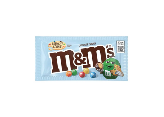 M&M's Crunchy Cookie 38g - Confetti al cioccolato con cuore di biscotto croccante