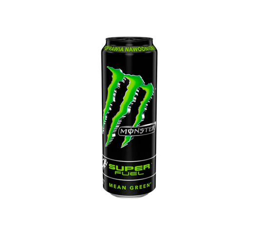 Monster Super Fuel Mean Green, citrus flavored energy drink
