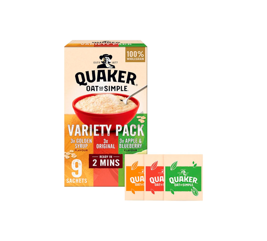 Quaker Oat So Simple Variety 9 Pack 297 g - Porridge Multigusto