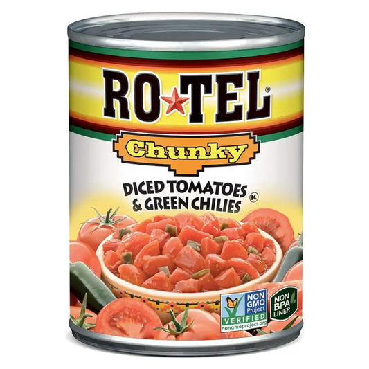 Rotel Chunky Dados de tomate y chiles verdes