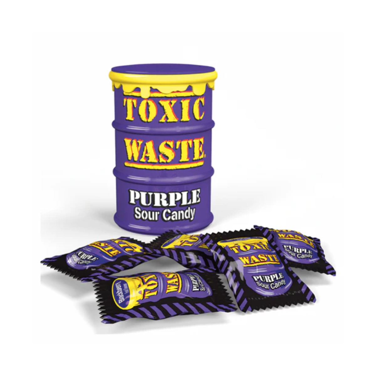 Toxic Waste Purple Sour Candy Drum