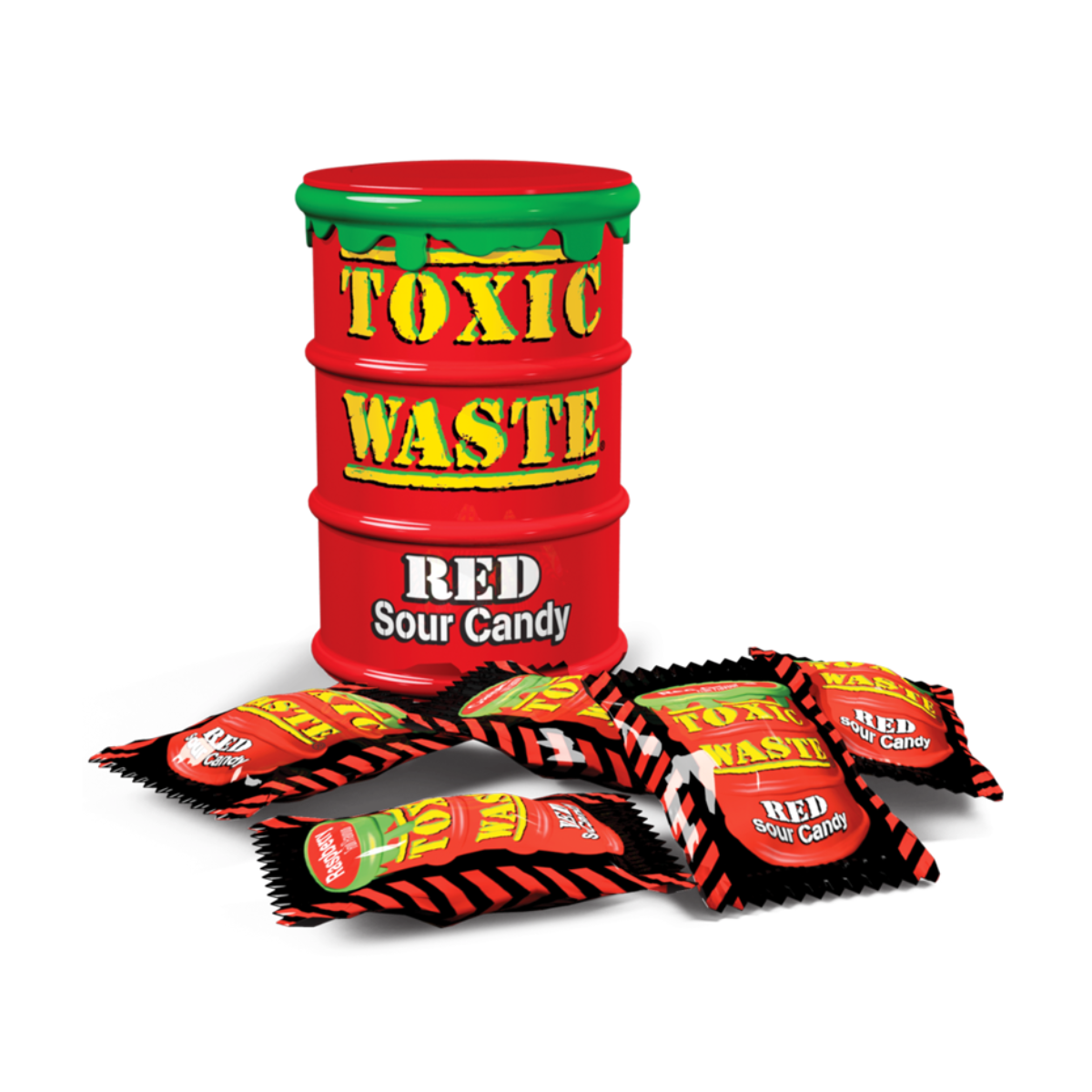 Toxic Waste Red Sour Candy Drum - Berfud.com - BERFUD American Food