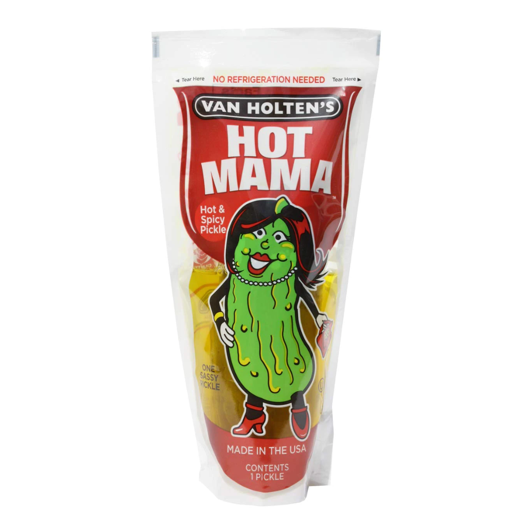 Van Holten's Dill Pickle Hot Mama Pickle King Size, Cetriolo Sottaceto Piccante Grande