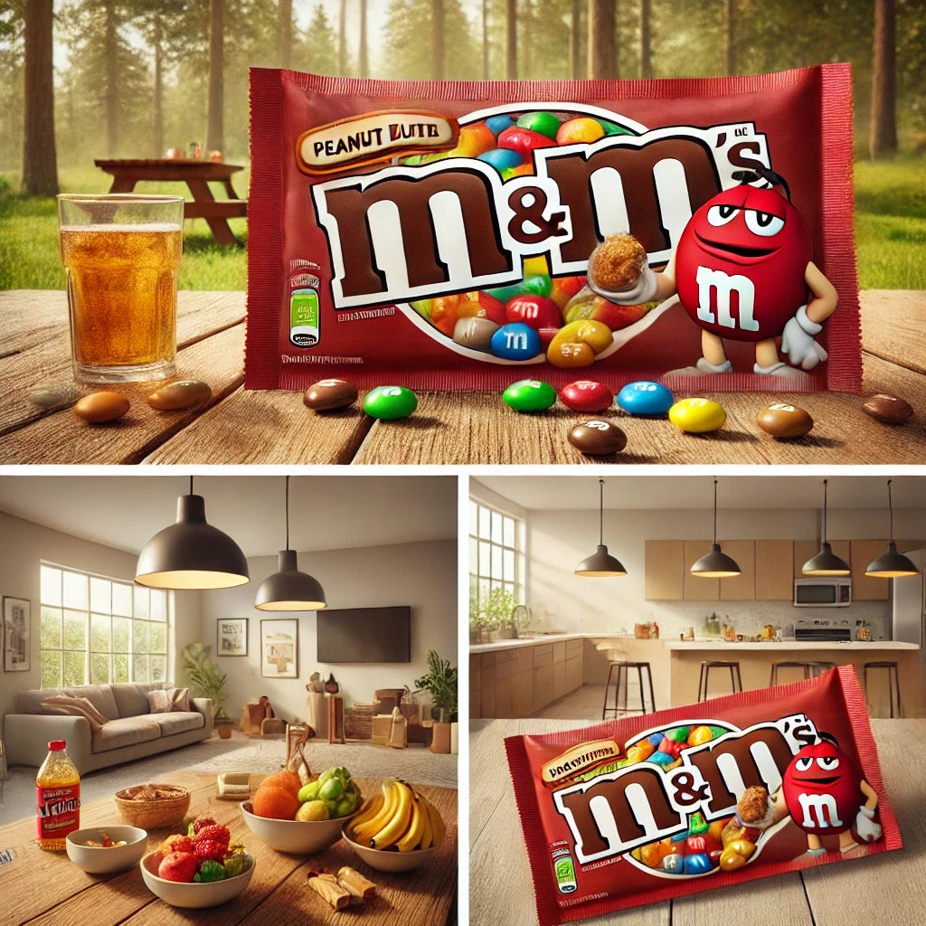 m&m's al burro d'arachidi snack