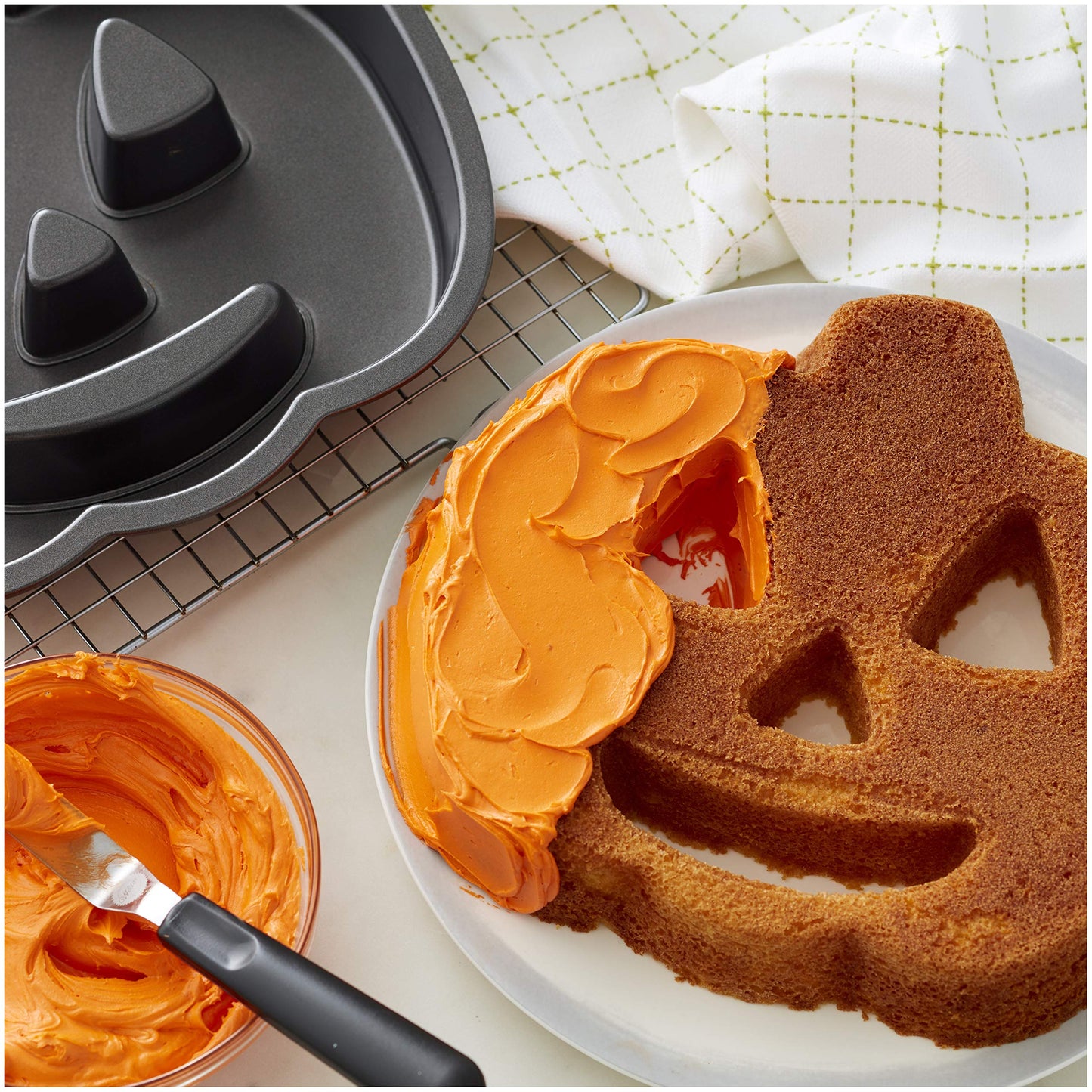 Teglia Stampo da Forno Zucca Jack-O-Lantern Wilton | Decorazioni Halloween