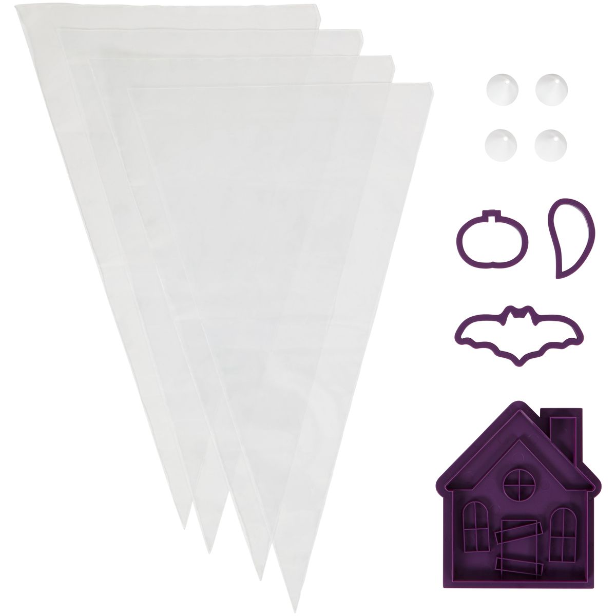 Wilton haunted house set cookie cutters 12 pieces