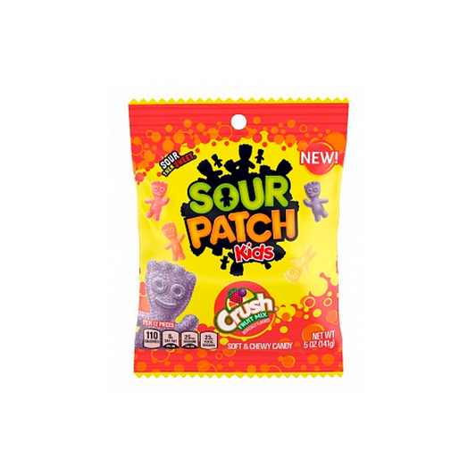 SOUR PATCH KIDS CRUSH FRUIT - Soft and chewy fruit flavored candies 141g