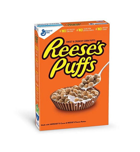 Reese's Peanut Butter Puffs cereal de mantequilla de maní