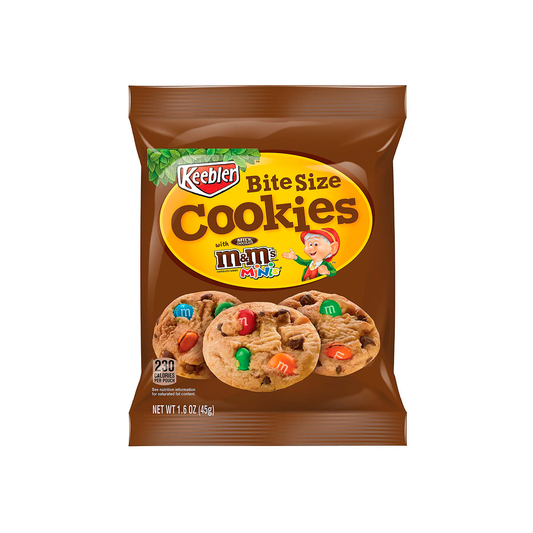 M&M'S Minis Cookies Keebler Deluxe, biscotti con pezzetti di m&m's
