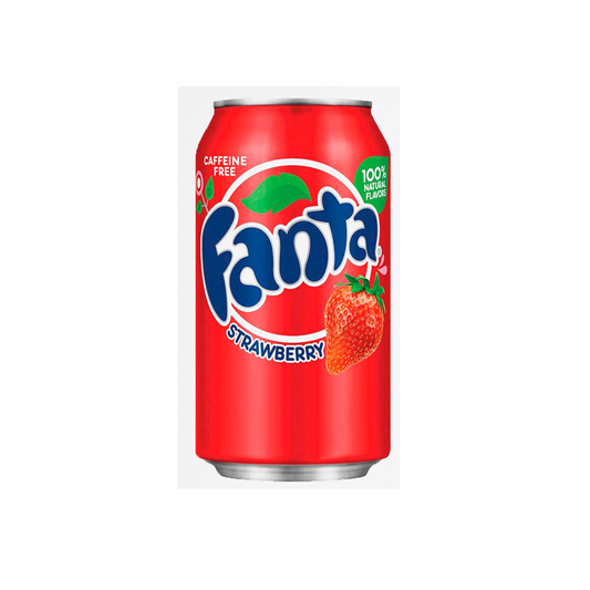 Fanta Strawberry - Carbonated Strawberry Drink (355 Ml)